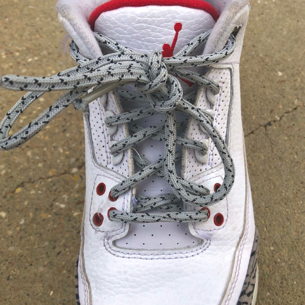 AIR JORDAN 3 - Retro - White/FireRed/Grey (READ DISCERPTION!!!) - Picture 7 of 11